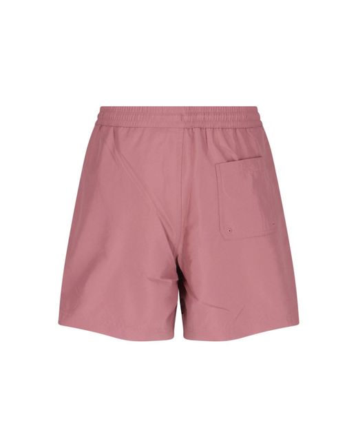 Pantaloncini Costume "Chase" di Carhartt in Pink da Uomo