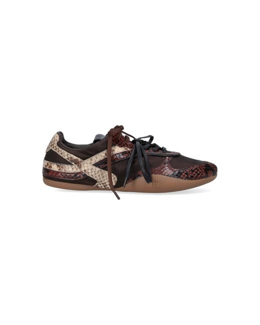 Miu Miu Brown "Gymnasium" Sneakers