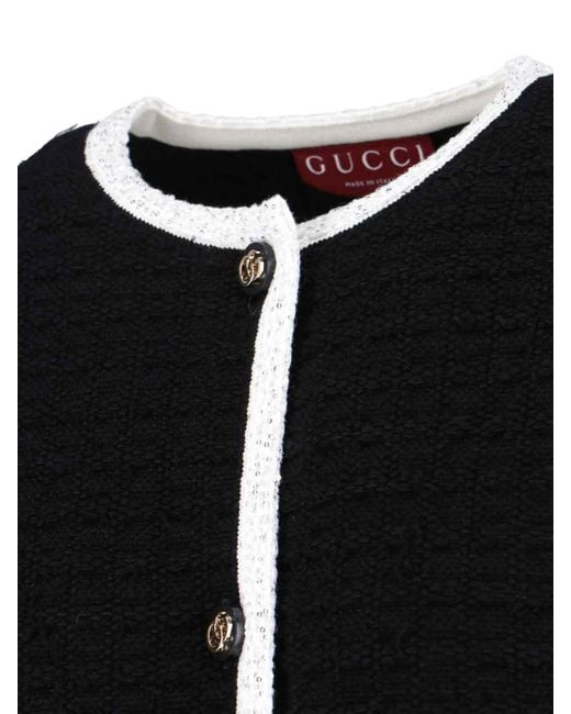 Cardigan In Lana di Gucci in Black