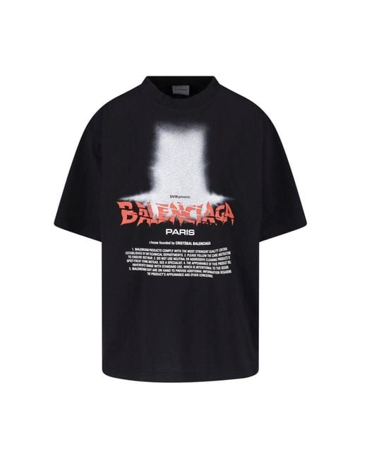 Balenciaga Black T-Shirt "The Door"