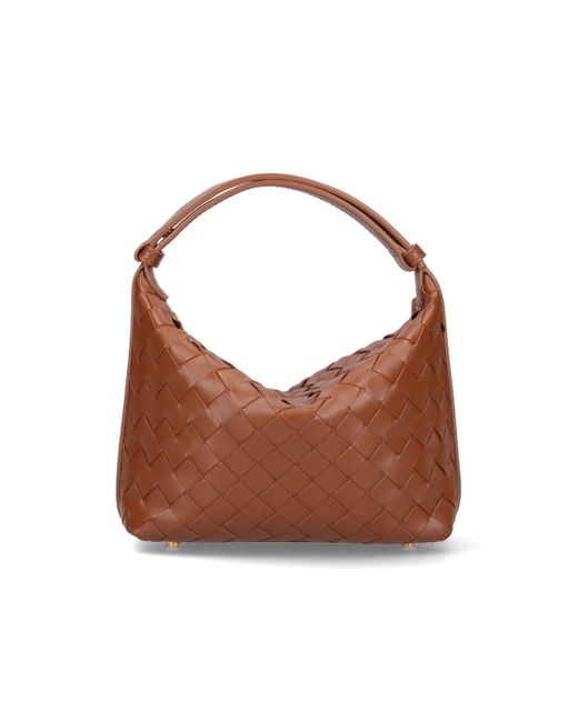 Bottega Veneta Brown Mini "wallace" Shoulder Bag