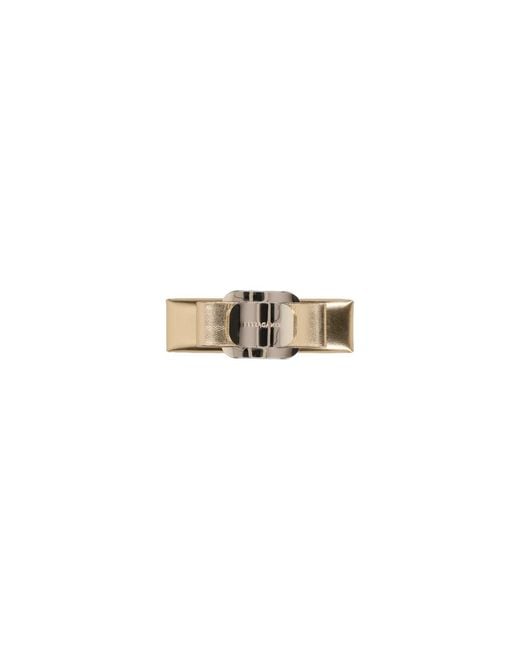 Ferragamo White Clasp "Vara"