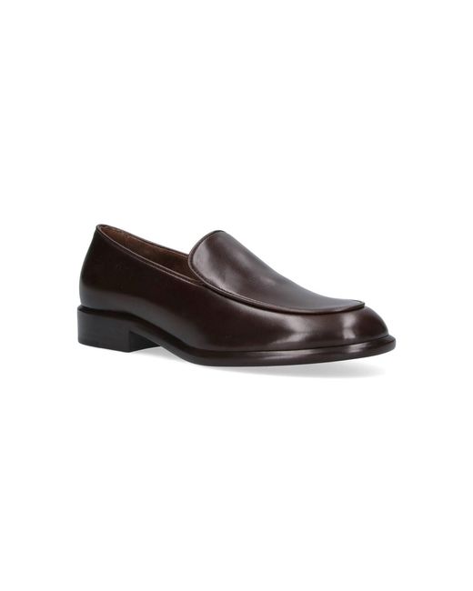 Khaite Brown Miles Rounded Toe Moccasins