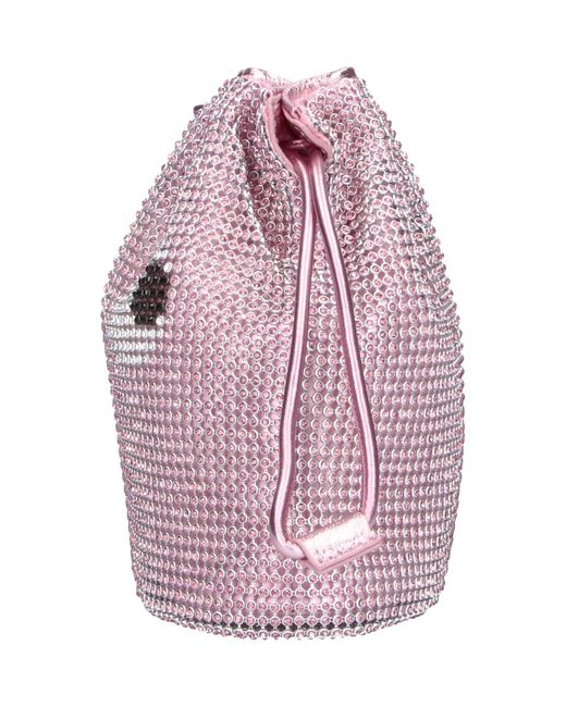 Anya Hindmarch Pink Pouch Crystals "Eyes"