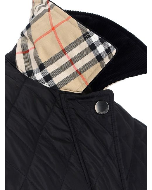 Burberry Blue Diamond Quilted Jacket