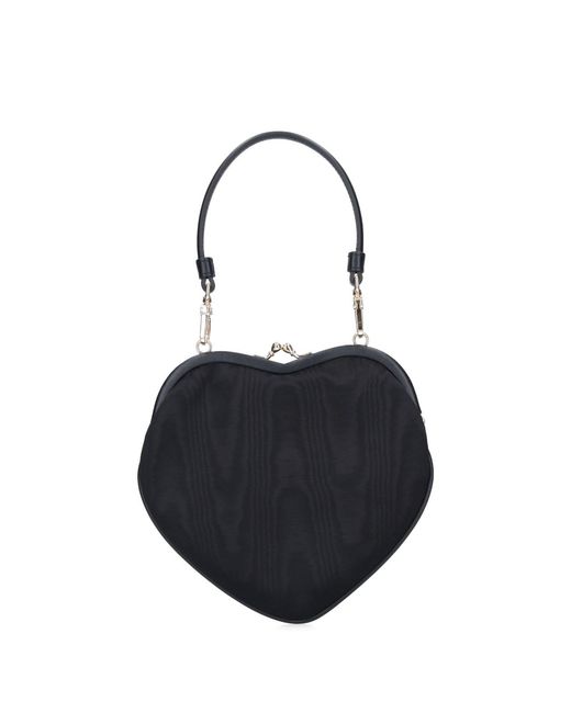 Vivienne Westwood Black "Belle Heart Frame" Bag