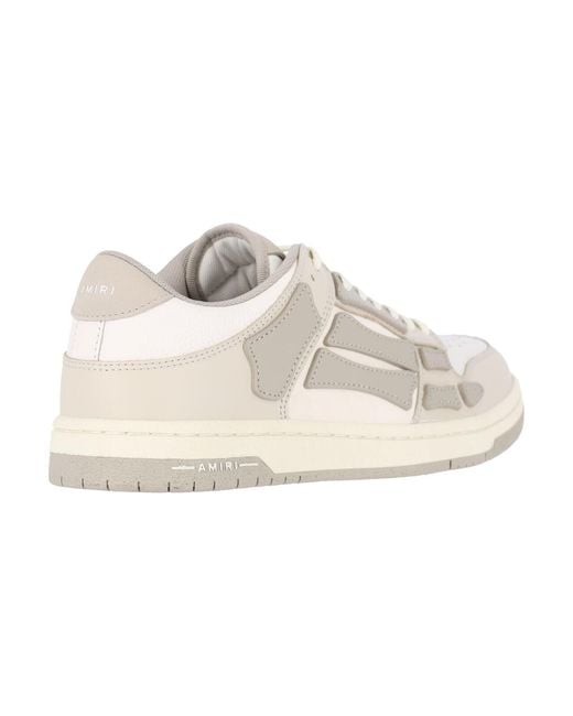 Amiri White Layered Perforated Low-Top Sneakers for men