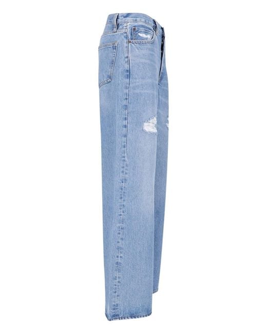 FRAME Blue Lyocell-Cotton Jeans