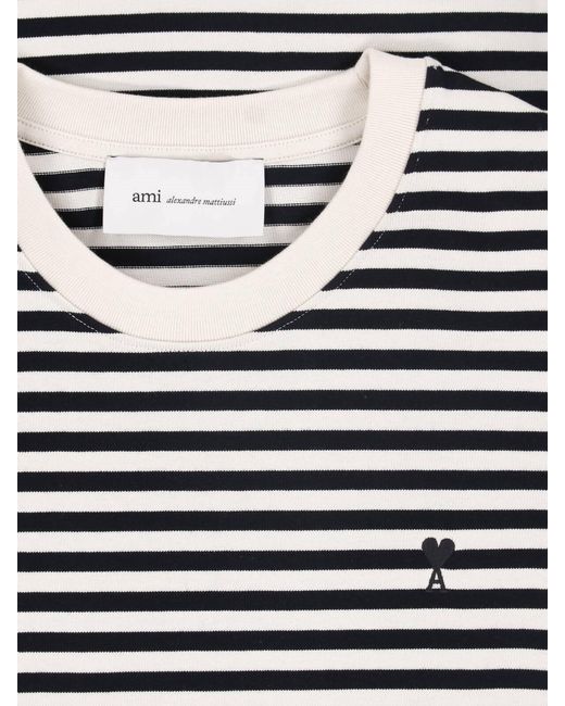 AMI White T-Shirt De Cœur" for men