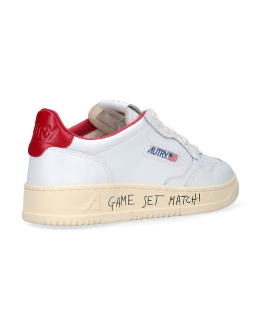 Autry White Sneakers Upper: Cow Leather for men
