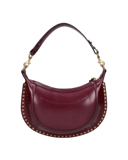 Isabel Marant Purple Calf Leather Shoulder Bag