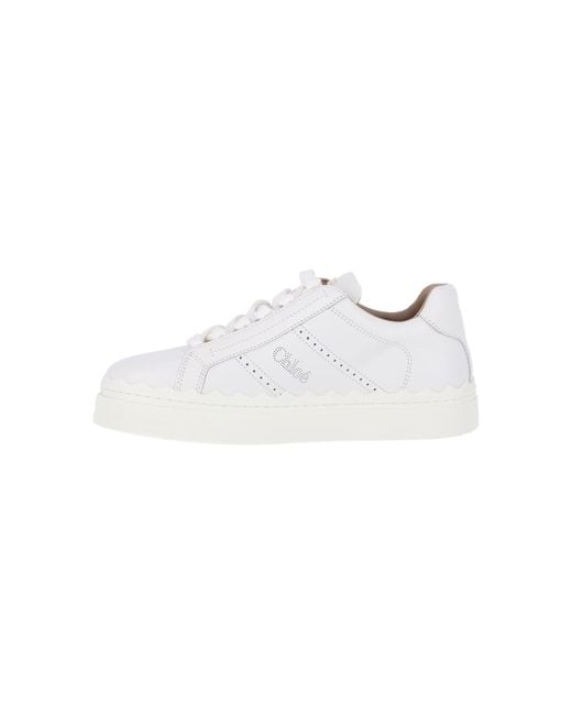 Chloé White Sneakers "Lauren"