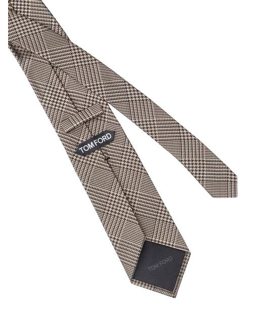 Tom Ford White Luxury Mulberry Silk Tie for men
