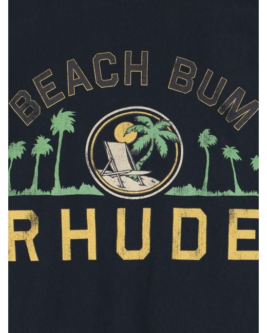 T-Shirt "Beach Bum" di Rhude in Black da Uomo