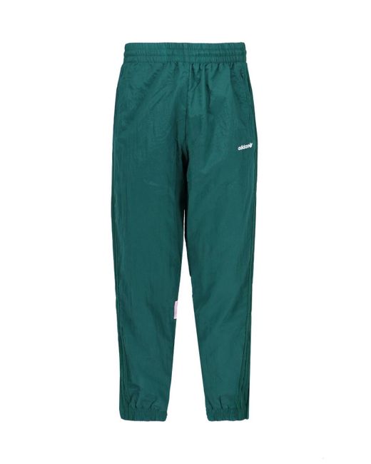 Adidas Green Logo Track Pants for men