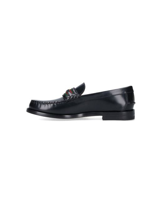 Gucci Black 'Gg' Loafers for men