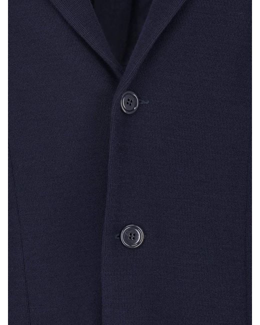 Giorgio Armani Blue Virgin Wool Blazer for men