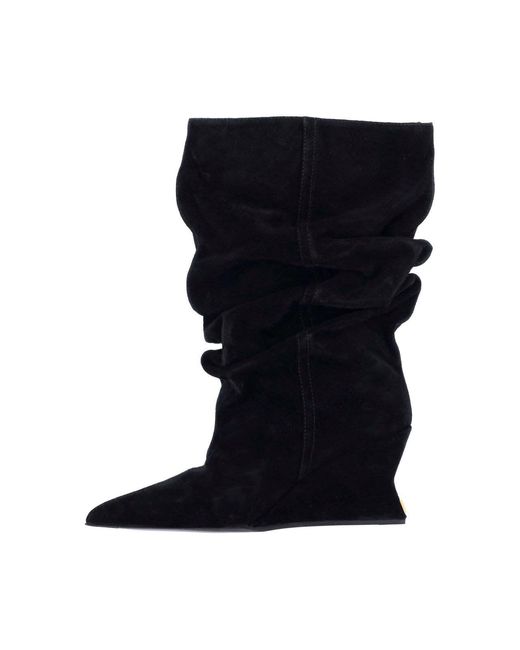 Balmain Black 100% Calf Leather Boots