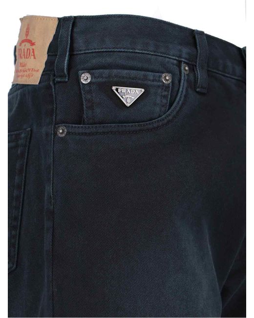 Prada Blue Jeans Cotton for men
