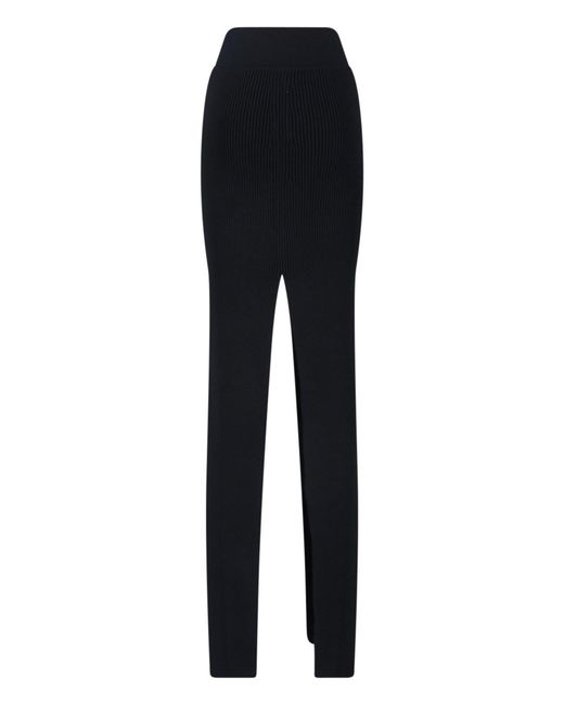 Rick Owens Black Wool Skirt