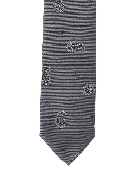 Thom Browne White 'Paisley' Tie for men