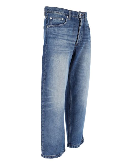 A.P.C. Blue Straight-Leg Denim Jeans With Vintage Wash for men