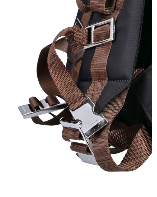 Prada Black Large Backpack Logo for men
