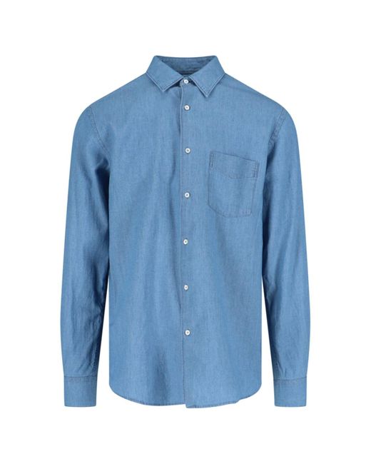 Camicia Classica di Aspesi in Blue da Uomo