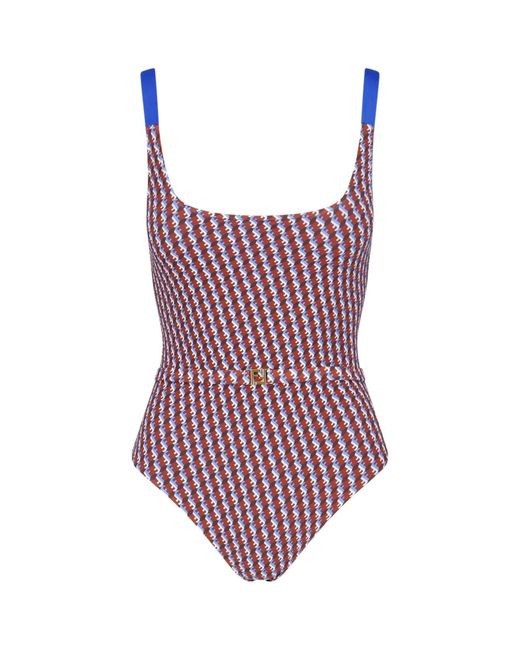 Fendi Red One-Piece Swimsuit "Ff"