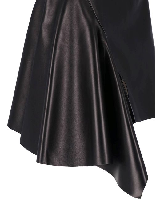 Givenchy Black Lambskin Mini Skirt
