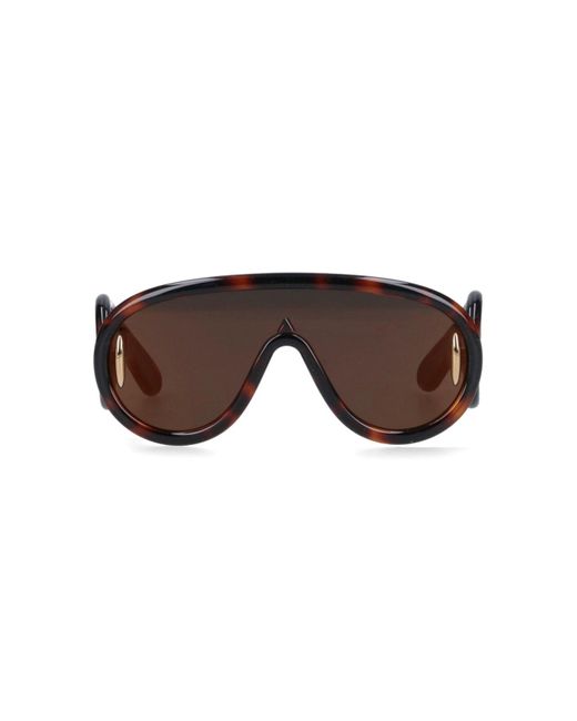 Occhiali Da Sole "Wave" di Loewe in Brown