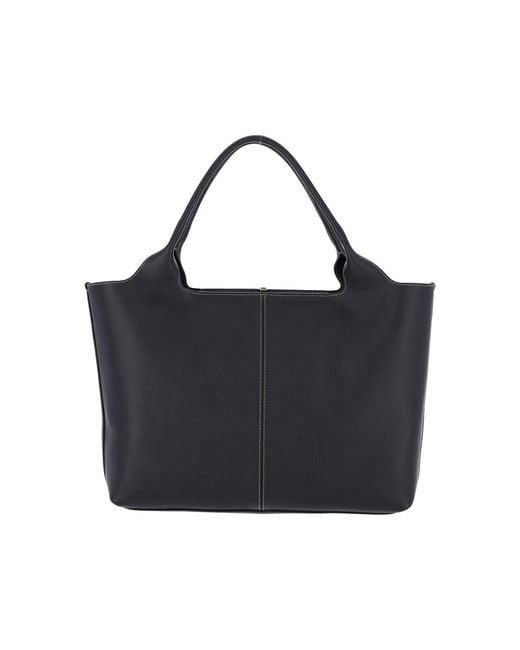 Tod's Black Calf Leather Handbag