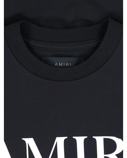 T-Shirt Logo di Amiri in Black da Uomo