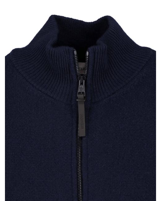 Moncler Blue Cardigan for men