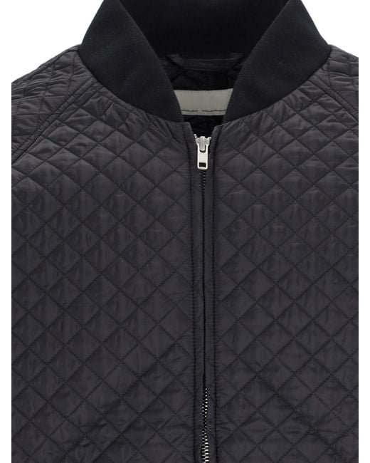 Random Identities Blue Quilted Jacket for men