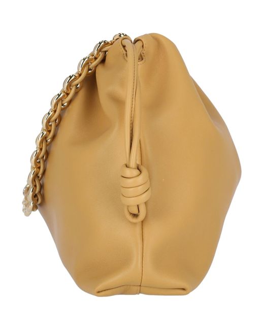 Borsa Tracolla Grande "Flamenco Purse" di Loewe in Natural