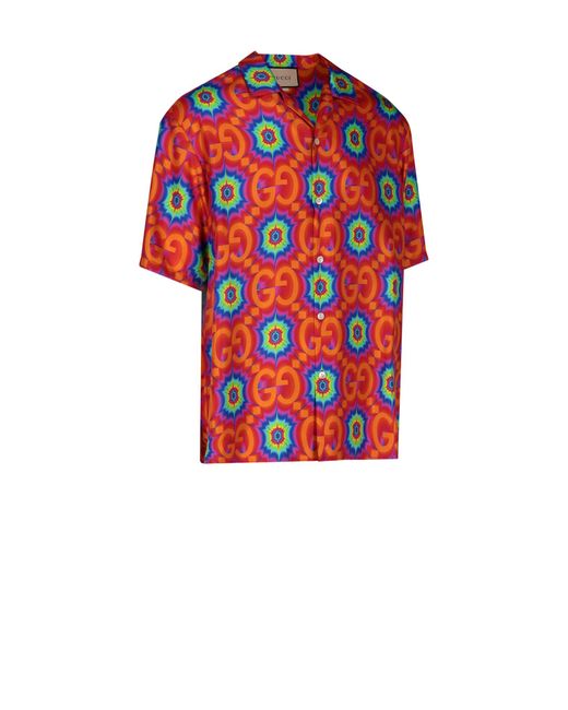 Gucci Psychedelic Print Logo Shirt for 
