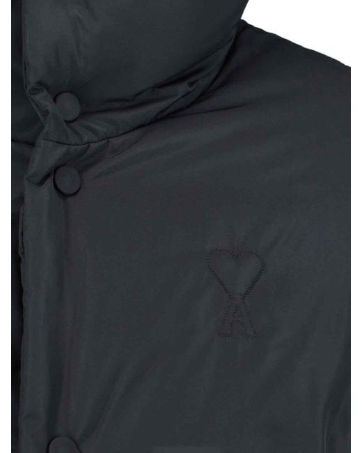 AMI Blue Sleek Jacket With Structured Silhouette for men