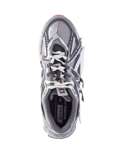 New Balance Gray Mesh Sneakers