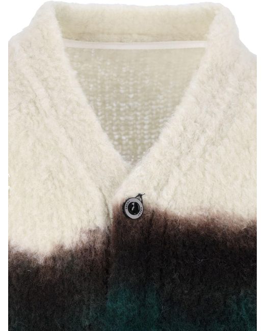 Sacai Black Wool Cardigan for men