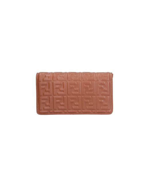Fendi White Chain Wallet "Baguette"