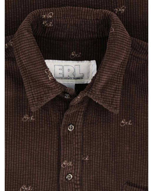 ERL Brown 100% Cotton Shirt