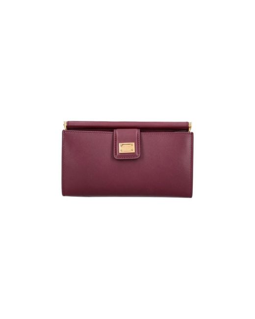 Dolce & Gabbana Purple Mini Leather Shoulder Bag