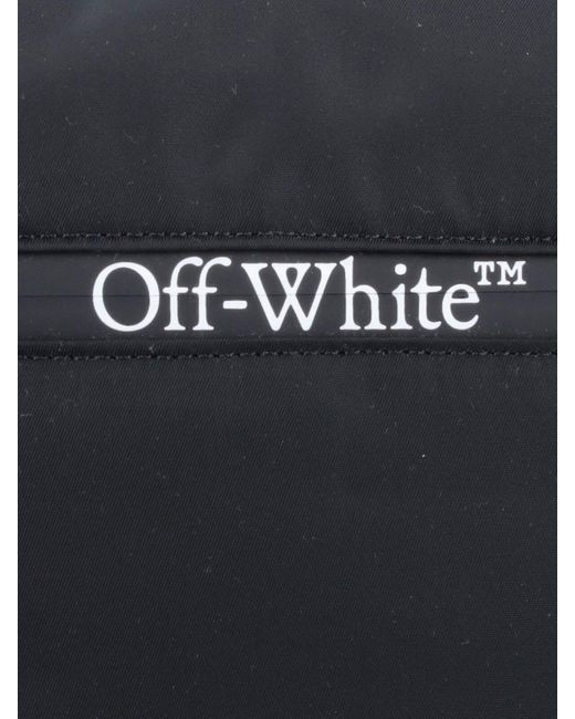 Marsupio Logo di Off-White c/o Virgil Abloh in Black da Uomo