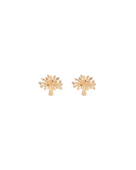 Mulberry White Earrings Tree"
