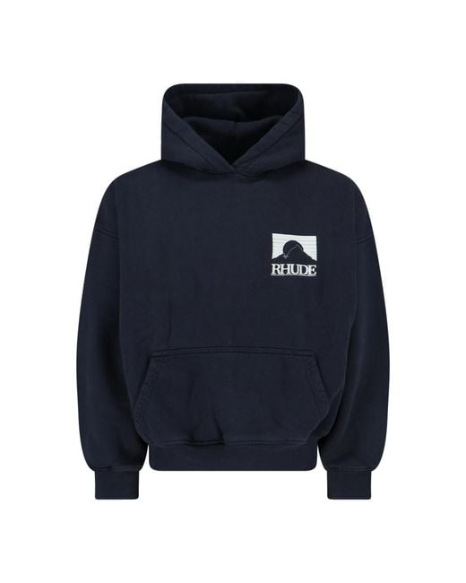 Rhude Blue Sweaters Cotton for men
