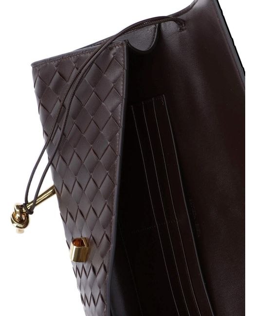 Bottega Veneta Black Pouch With "Andiamo Clutch" Handle