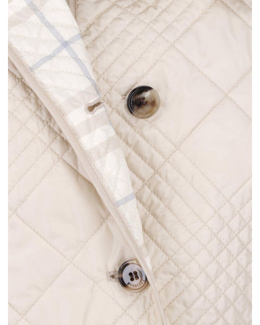 Burberry Natural Quilted Jacket "Fernleigh"