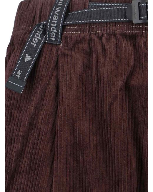 And Wander Brown Classic Straight-Leg Trousers With Structured Waistband for men