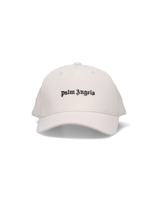 Cappello Baseball Logo di Palm Angels in White da Uomo